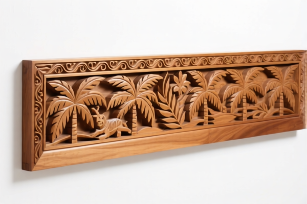 Tropical Wood Carving Baseboards