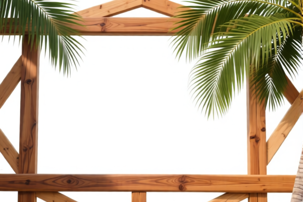 Tropical Wood Construction Frames
