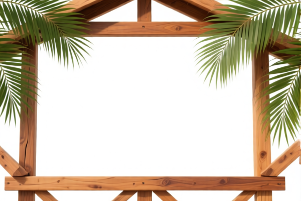 Tropical Wood Construction Frames