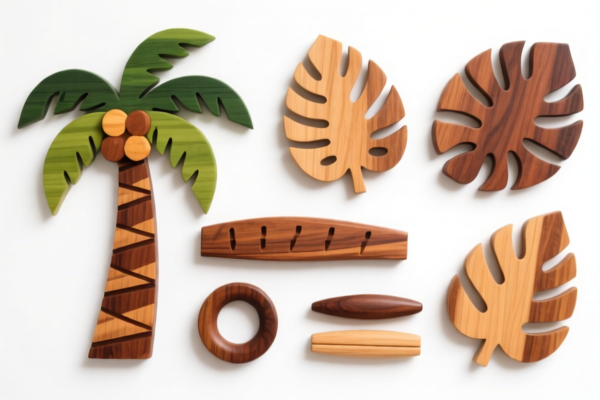 Tropical Wood Craft Materials