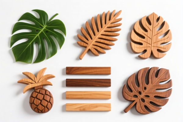 Tropical Wood Craft Materials
