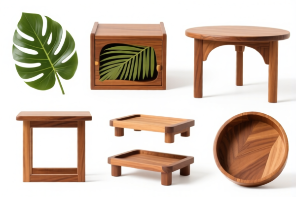 Tropical Wood Outdoor Furniture Components