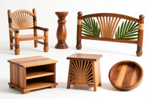 Tropical Wood Outdoor Furniture Components