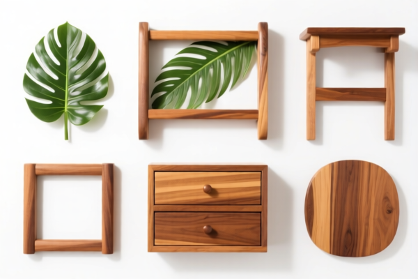 Tropical Wood Outdoor Furniture Components