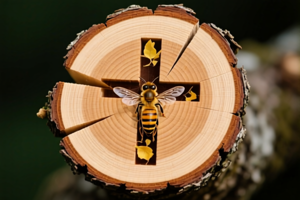 Beech Wood, 15cm+ Cross