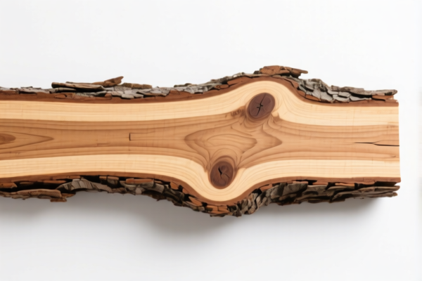 Rough Beech Wood Stripped of Bark