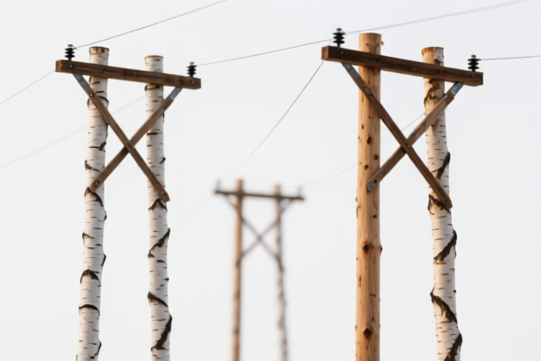 Image for Birch Wood Telegraph Poles