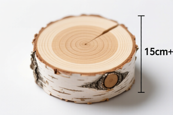 Birch Wood, 15cm+ Cross