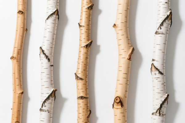 Birch Wood Poles for Agriculture
