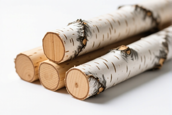 Roughly Squared Birch Wood