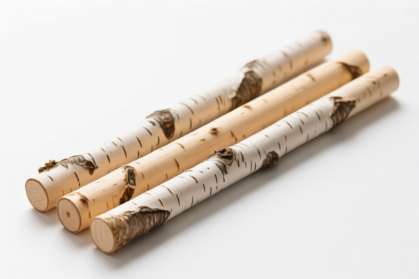 Untreated Birch Wood Poles