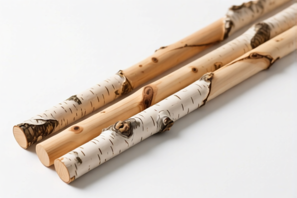 Untreated Birch Wood Poles
