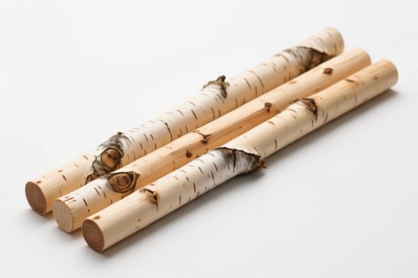 Untreated Birch Wood Poles