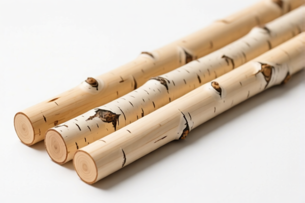 Debarked Aspen Wood Poles