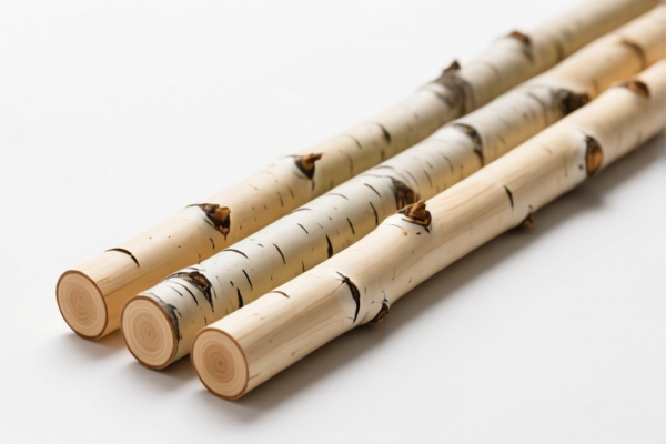Debarked Aspen Wood Poles