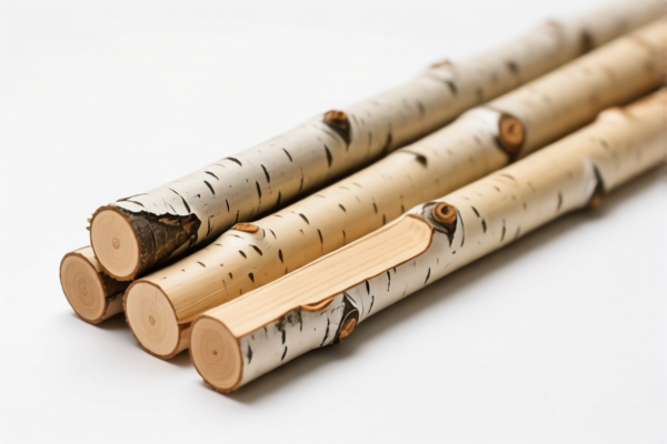 Debarked Aspen Wood Poles