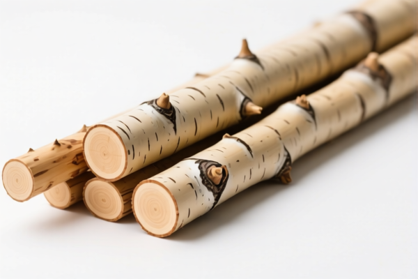 Debarked Aspen Wood Poles