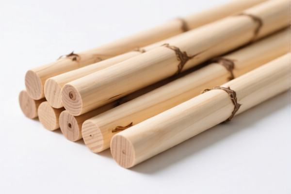 Unprocessed Poplar Wood Poles