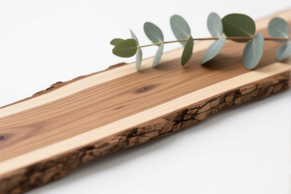 Eucalyptus wood, roughly squared