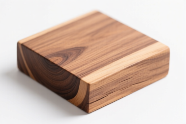 Roughly squared eucalyptus wood