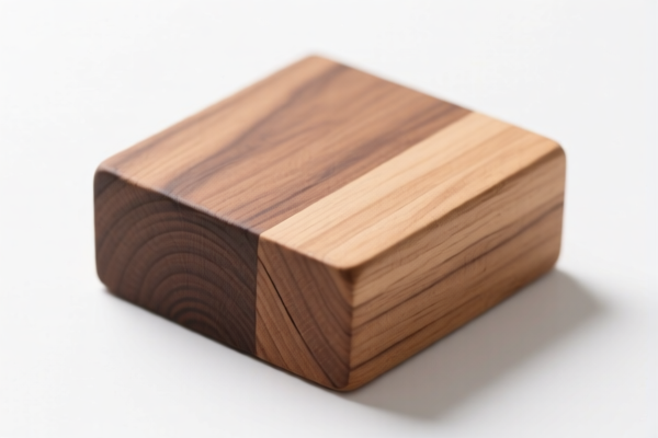 Roughly squared eucalyptus wood