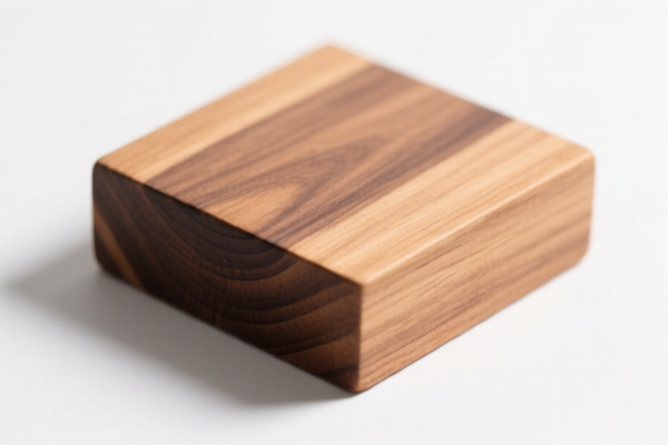 Roughly squared eucalyptus wood