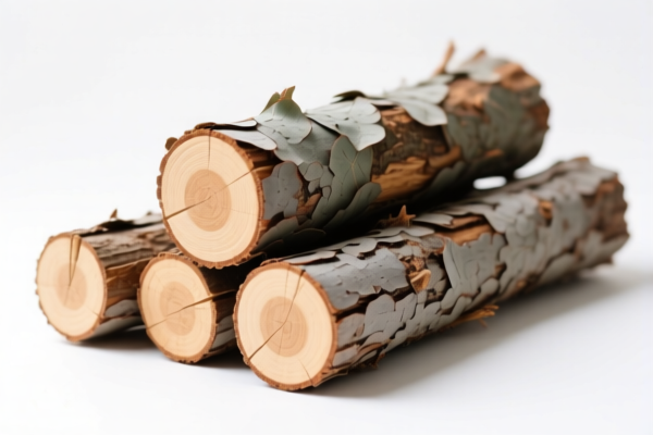 Eucalyptus logs (stripped of bark)