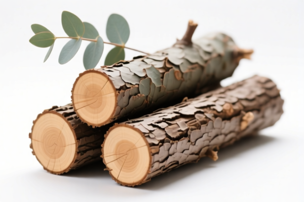 Eucalyptus logs (stripped of bark)