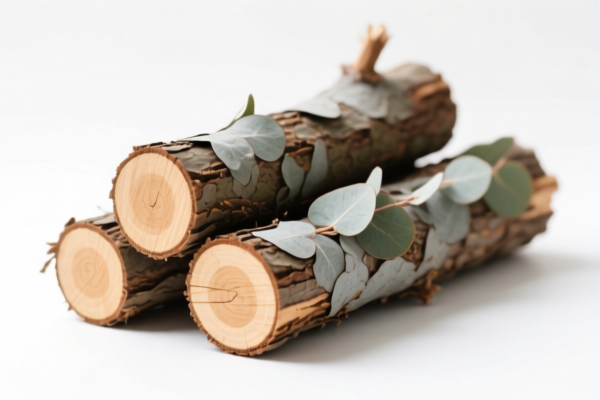 Eucalyptus logs (stripped of bark)