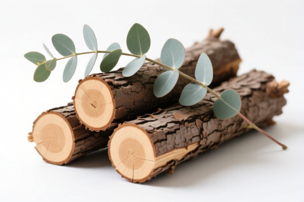 Eucalyptus logs (unstripped or unpeeled)