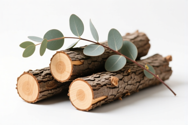 Eucalyptus logs (unstripped or unpeeled)