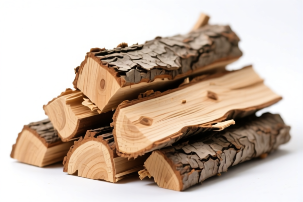 Rough wood for construction