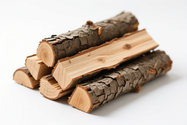 Rough wood for construction