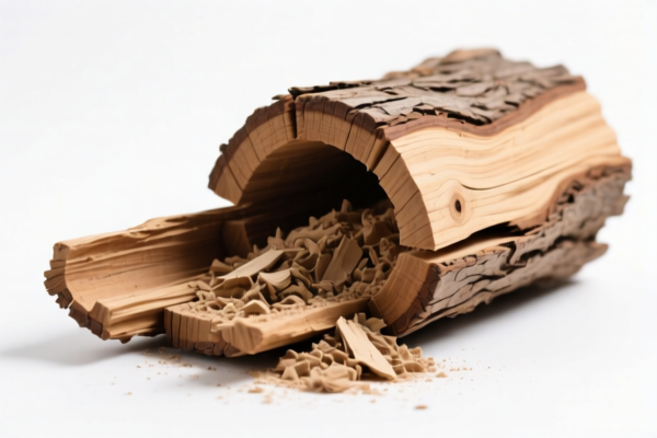 Rough wood for pulp making