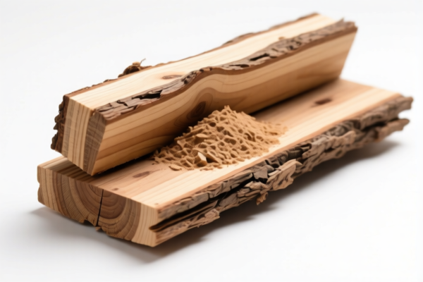 Rough wood for pulp making