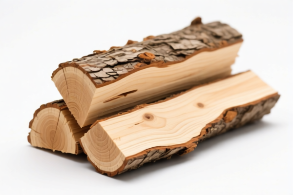 Unprocessed wood