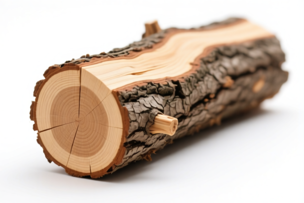 Debarked Rough Wood Timber