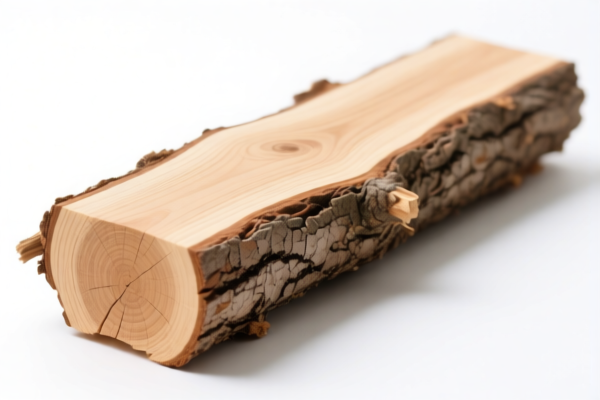 Debarked Rough Wood Timber