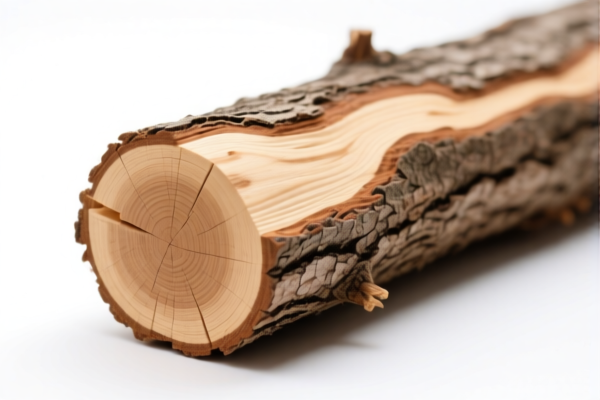 Debarked Rough Wood Timber