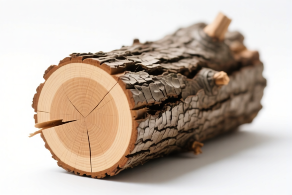 Debarked Rough Wood Timber