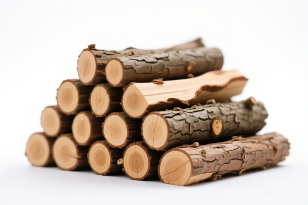 Unprocessed Wood Piles