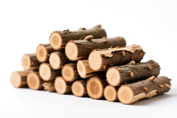 Unprocessed Wood Piles