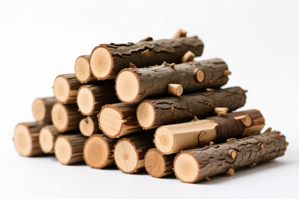 Unprocessed Wood Piles