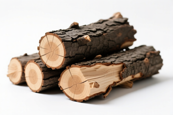 Raw Ash Wood Logs