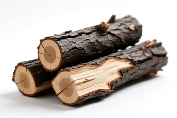 Raw Ash Wood Logs
