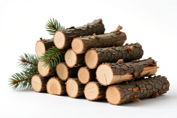 Coniferous Pointed Wood Piles