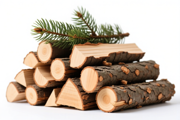 Coniferous Pointed Wood Piles