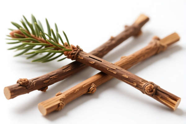 Coniferous Roughly Trimmed Wooden Sticks