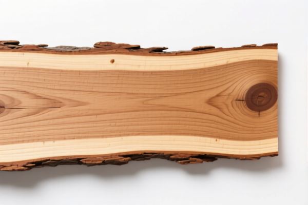 Oak peeled wood