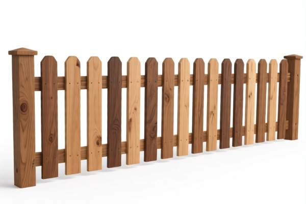 Oak wood sawn for fences
